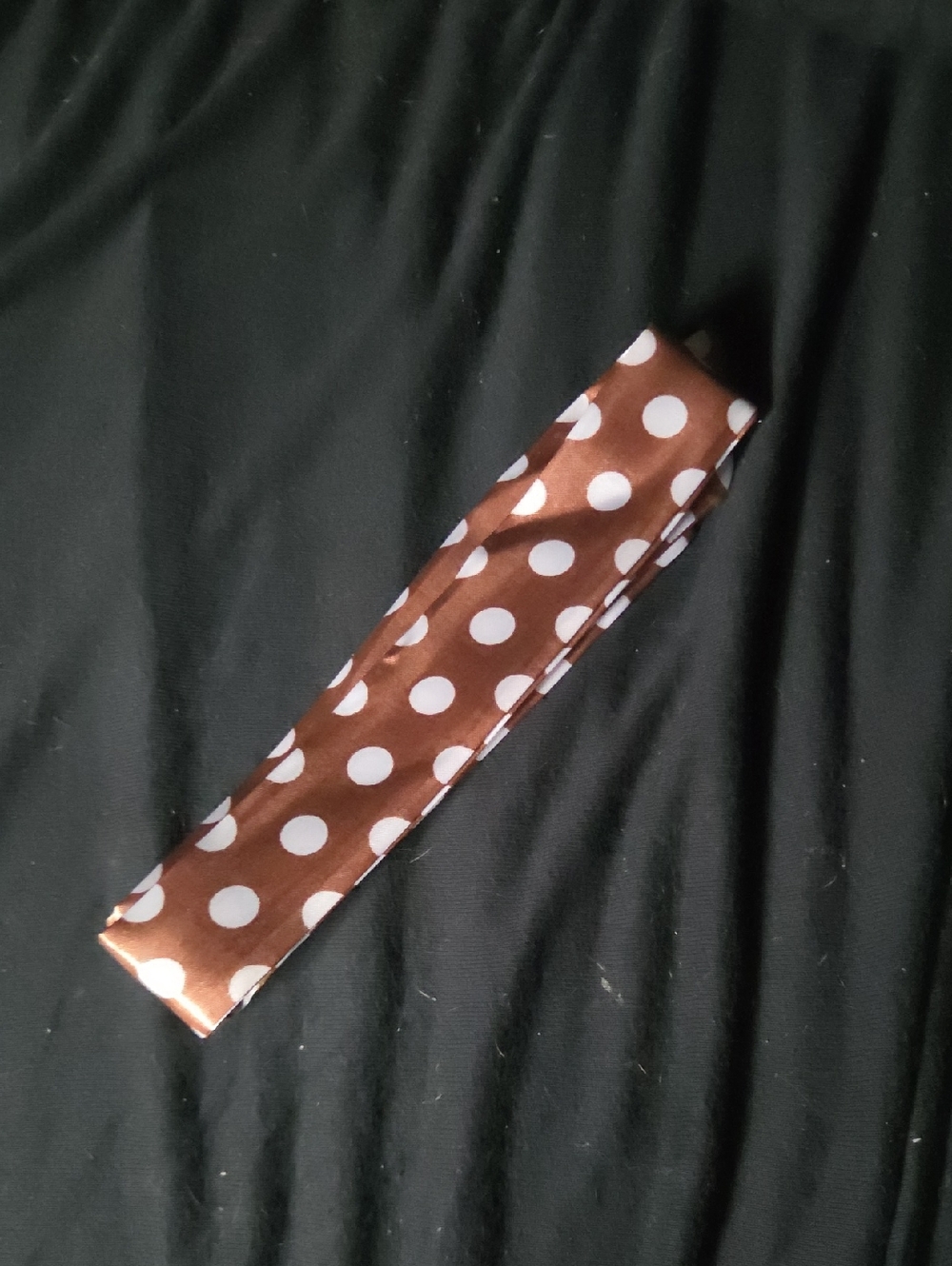Brown Polka Dot Bag Bow Tie